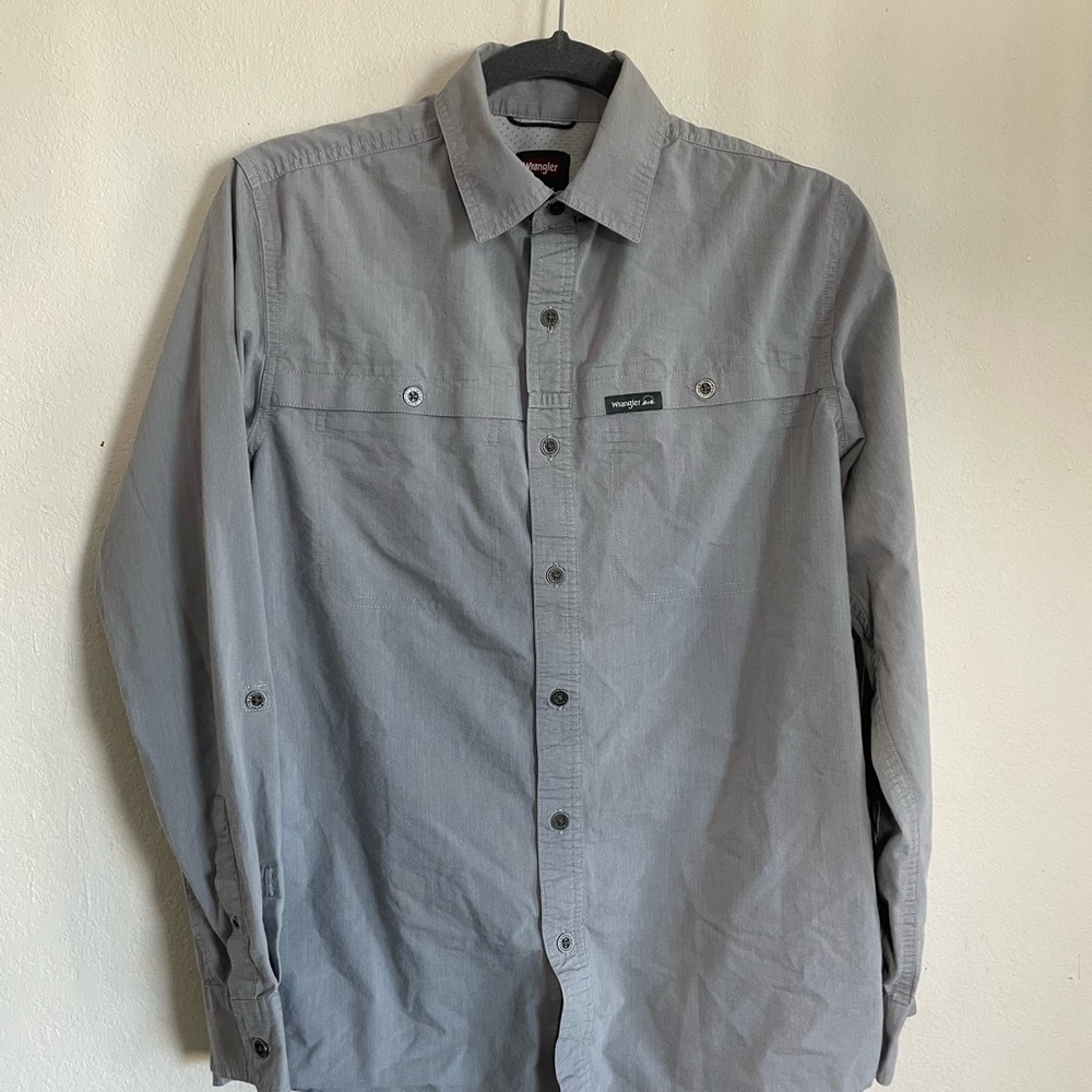 Wrangler Classic Gray Long Sleeve Shirt